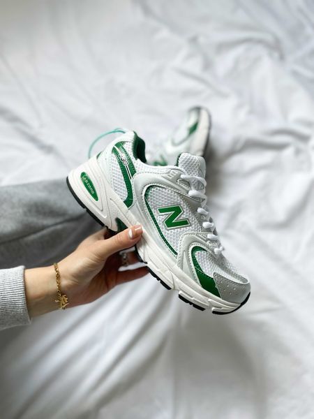 Кросівки New Balance 530 White Green Silver Premium 09012-Зелений-36 фото