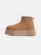 Угги на платформі UGG Classic Mini Dipper Chestnut 18648-Каштановий-36 фото 1