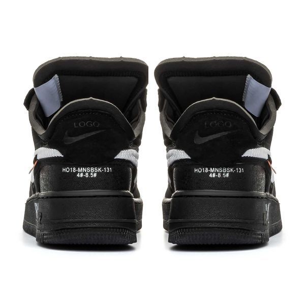 Кросівки Nike Air Force 1 Off-White Black 00847-Чорний-36 фото