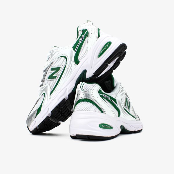 Кросівки New Balance 530 White Green Silver Premium 09012-Зелений-36 фото