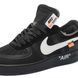 Кросівки Nike Air Force 1 Off-White Black 00847-Чорний-36 фото 7