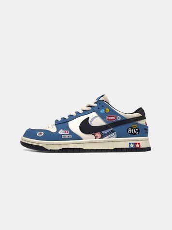 Кросівки Nike SB Dunk Low Racing Buggy Sand Scorcher University Blue Black 14641-Блакитний-36 фото