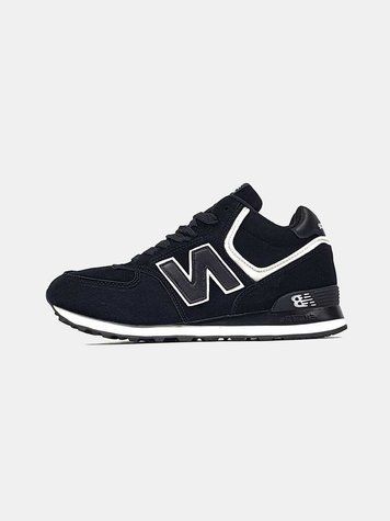 Кросівки New Balance 574 High Black White Winter (зимові) 14530-Чорний-37 фото