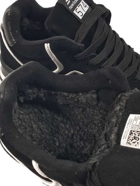 Кросівки New Balance 574 High Black White Winter (зимові) 14530-Чорний-37 фото