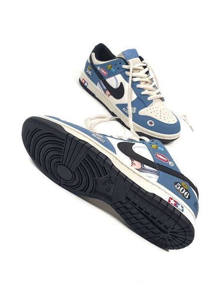 Кросівки Nike SB Dunk Low Racing Buggy Sand Scorcher University Blue Black 14641-Блакитний-36 фото