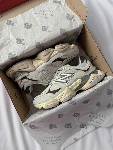 Кросівки New Balance 9060 Grey matter Timberwolf Covert green 11839-Кремовий-36 фото