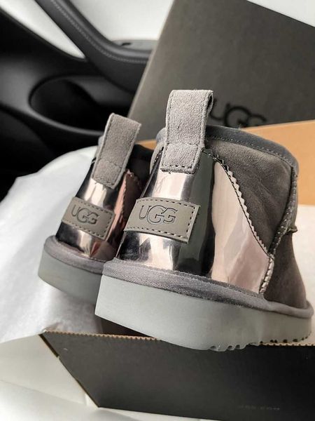 Угги UGG Ultra Mini Gray Lacquer 10097-Сірий-36 фото