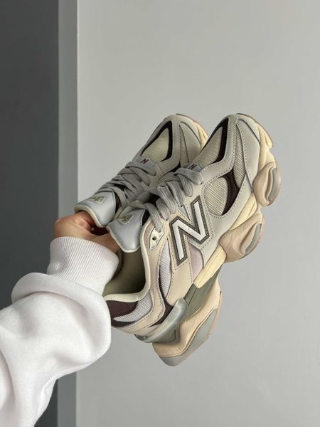 Кросівки New Balance 9060 Grey matter Timberwolf Covert green 11839-Кремовий-36 фото