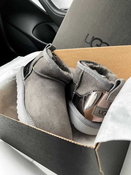 Угги UGG Ultra Mini Gray Lacquer 10097-Сірий-36 фото