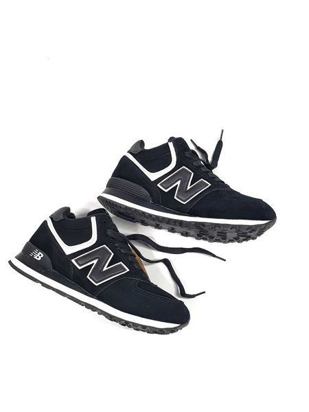 Кросівки New Balance 574 High Black White Winter (зимові) 14530-Чорний-37 фото