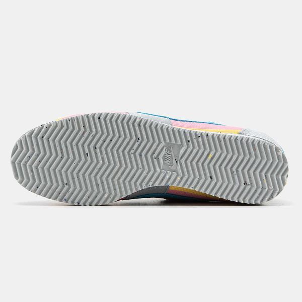 Кросівки Nike Cortez UN/LA Reindbow Grey Blue Yellow Pink 12674-Мультиколор-36 фото