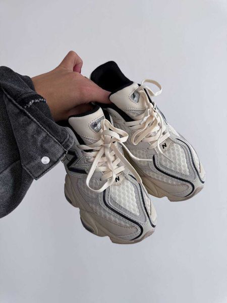 Кросівки New Balance 9060 Cream Black Silver 13683-Кремовий-36 фото