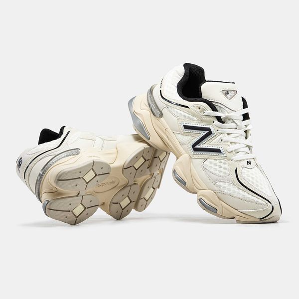 Кросівки New Balance 9060 Cream Black Silver 13683-Кремовий-36 фото