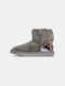 Угги UGG Mini Grey Silver Zip Lacquer 10012-Сірий-36 фото 1
