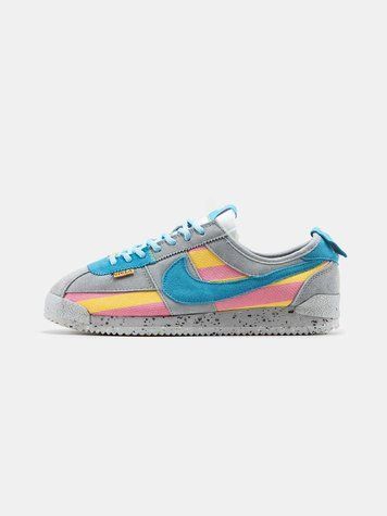 Кросівки Nike Cortez UN/LA Reindbow Grey Blue Yellow Pink 12674-Мультиколор-40 фото
