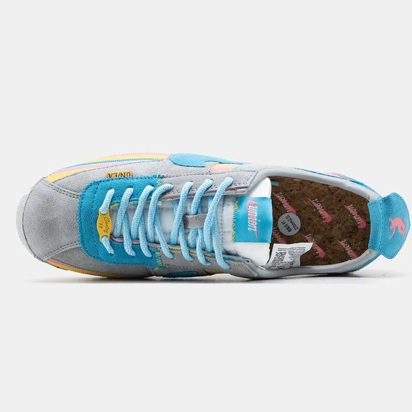 Кросівки Nike Cortez UN/LA Reindbow Grey Blue Yellow Pink 12674-Мультиколор-40 фото