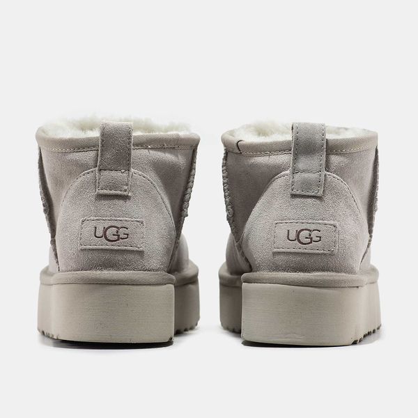 Угги на платформі UGG Ultra Mini Platform Light Grey 13616-Сірий-36 фото