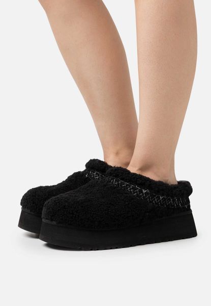 Угги на платформі UGG Tazz Slipper Heritage Braid Black Platform 18650-Чорний-40 фото