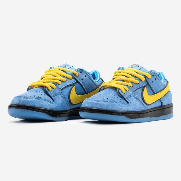 Кросівки Nike SB Dunk Low x Powerpuff Girls Blue Yellow Black 14556-Синій-37 фото