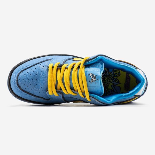 Кросівки Nike SB Dunk Low x Powerpuff Girls Blue Yellow Black 14556-Синій-37 фото