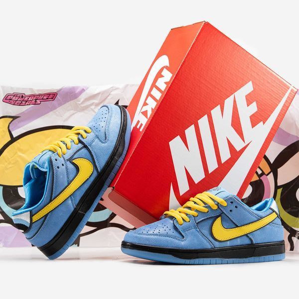 Кросівки Nike SB Dunk Low x Powerpuff Girls Blue Yellow Black 14556-Синій-37 фото