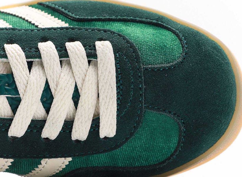 Кросівки Adidas x Gucci Gazelle Green Velvet 11075-12852-Зелений-36 фото