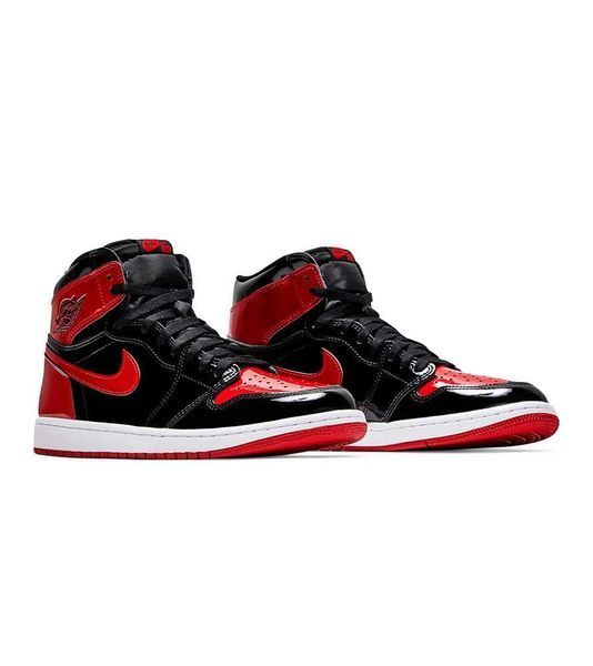 Кросівки Jordan 1 High OG Patent Bred 07954-Червоний-36 фото