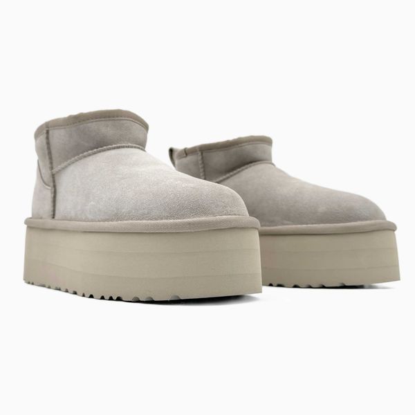 Угги на платформі UGG Ultra Mini Platform Light Grey 18040-13922-Сірий-37 фото