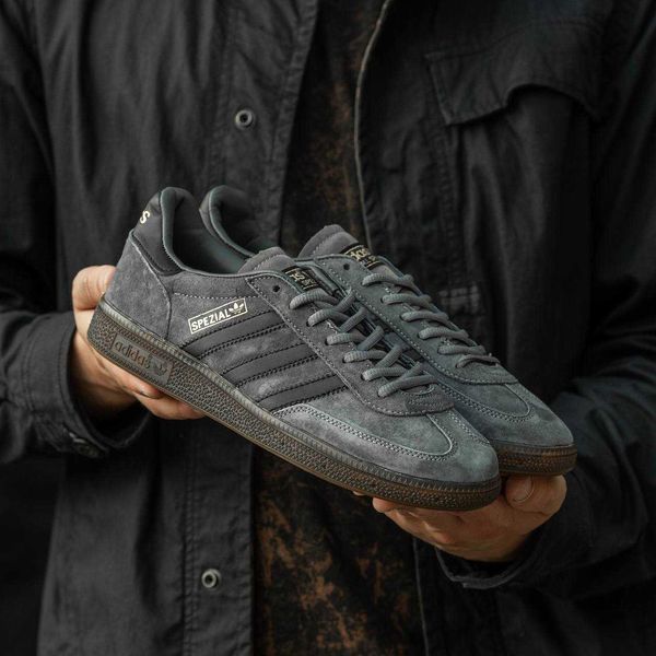Кросівки Adidas Spezial Grey Black Brown 11567-Темно-сірий-36 фото