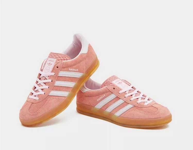 Кросівки Adidas Gazelle Indoor W Pink White 17034-Помаранчевий-36 фото
