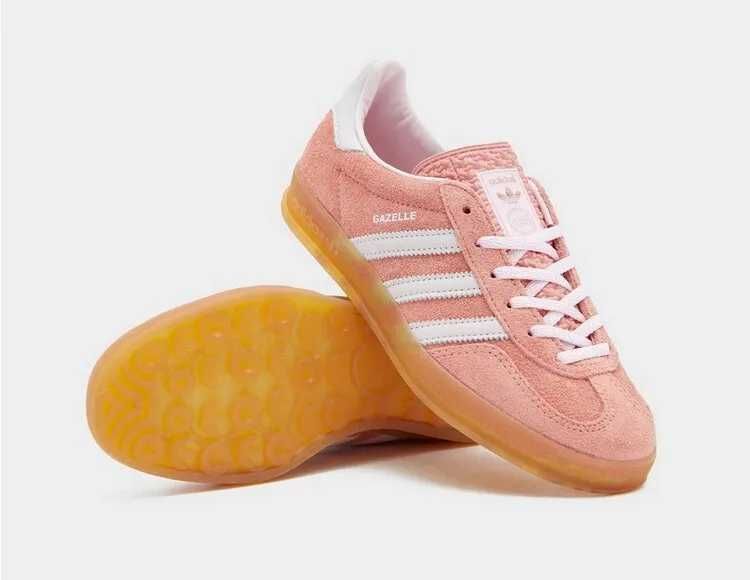Кросівки Adidas Gazelle Indoor W Pink White 17034-Помаранчевий-36 фото