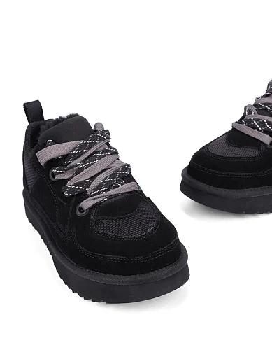 UGG Lo Lowmel Sneaker Black FUR 22624-Чорний-36 фото