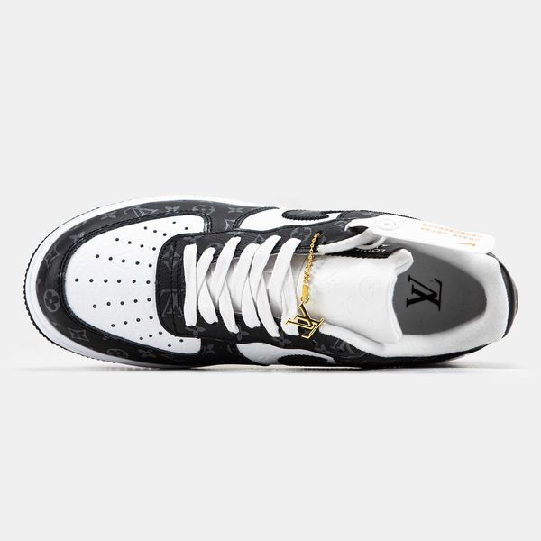 Кросівки Nike Air Force 1 Low By Virgil Abloh White Black x Louis Vuitton 14893-Чорний-37 фото