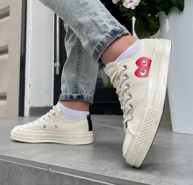 Кеди Converse CDG Low Beige 06522-Білий-36 фото