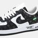 Кросівки Nike Air Force 1 Low By Virgil Abloh White Black x Louis Vuitton 14893-Чорний-37 фото 5