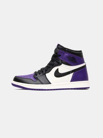 Кросівки Jordan Retro 1 Black Violet White 01692-Синій-36 фото