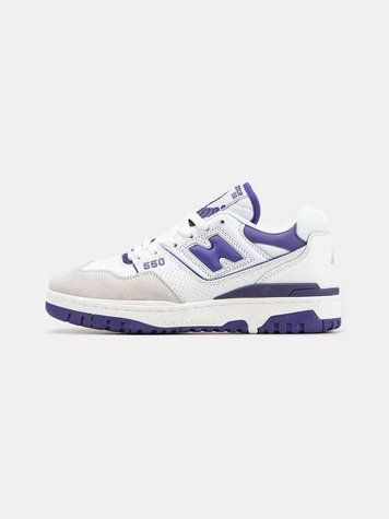 Кросівки NB New Balance 550 White Purple 07903-Фіолетовий-36 фото