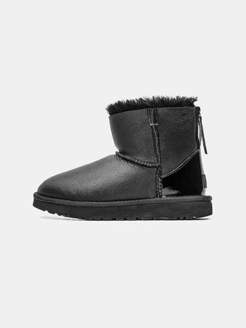 Угги UGG Mini Zip Black 10492-Чорний-36 фото