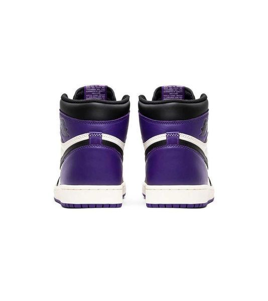 Кросівки Jordan Retro 1 Black Violet White 01692-Синій-36 фото
