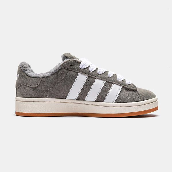 Кросівки Adidas Campus Grey White Winter Fur(зимові) 13951-Сірий-37 фото