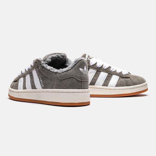 Кросівки Adidas Campus Grey White Winter Fur(зимові) 13951-Сірий-37 фото