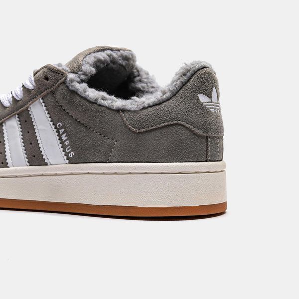 Кросівки Adidas Campus Grey White Winter Fur(зимові) 13951-Сірий-37 фото