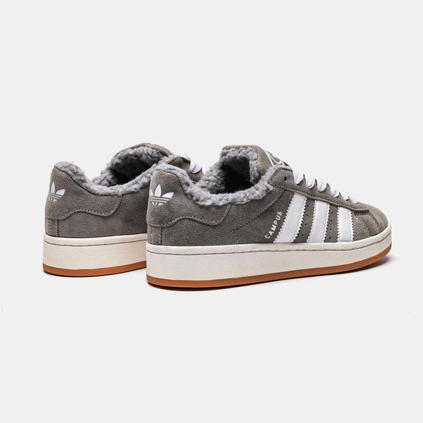 Кросівки Adidas Campus Grey White Winter Fur(зимові) 13951-Сірий-37 фото