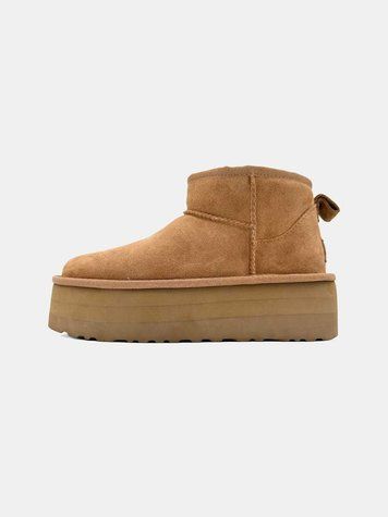 Угги на платформі UGG Ultra Mini Platform Ginger 14234-Каштановий-36 фото