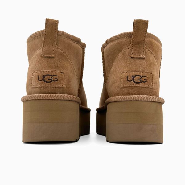 Угги на платформі UGG Ultra Mini Platform Ginger 14234-Каштановий-36 фото