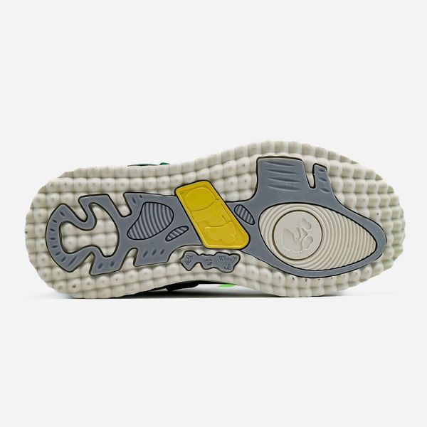 Кросівки OFF-WHITE Sponge Mid Top White Green 18373-Зелений-36 фото