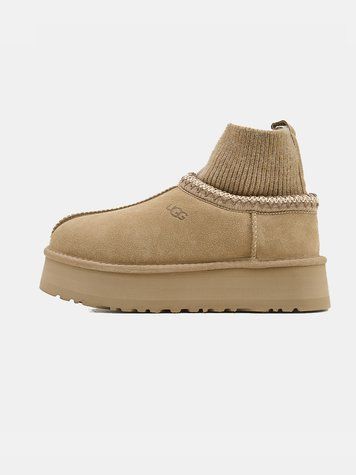 Ugg Tasman Platform Sock Beige 19384-Коричневий-40 фото