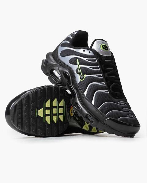 Кросівки Nike Air Max Plus TN Black Silver Green 09118-Чорний-40 фото