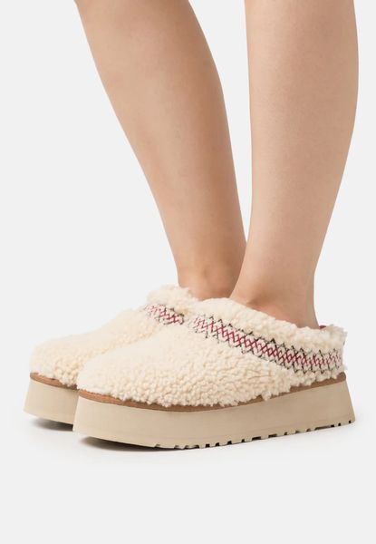 Угги на платформі UGG Tazz Braid Slipper White 14623-Молочний-36 фото