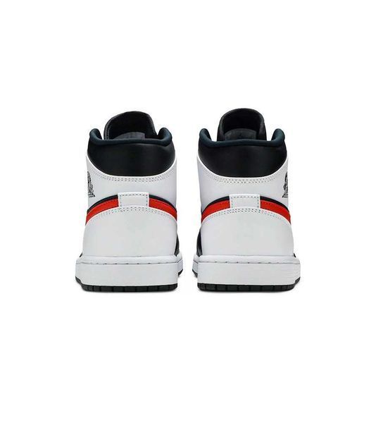 Кросівки Jordan 1 Mid "Black Chile Red/White" 06035-Червоний-36 фото
